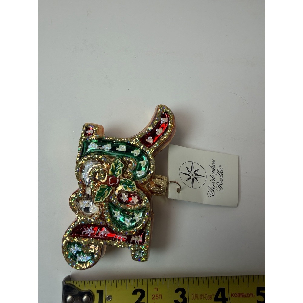 Christopher Radko Joy Jubilee 01-0156-0 Blown Glass Christmas Ornament 2001 - Picture 6 of 6